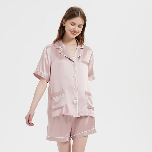 22 Momme Summer Women Short Silk Pajamas