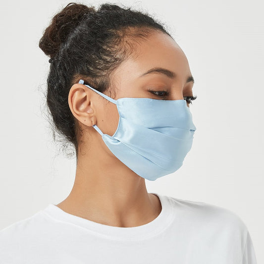 3 Packs 100% Silk Double Lined Face Mask