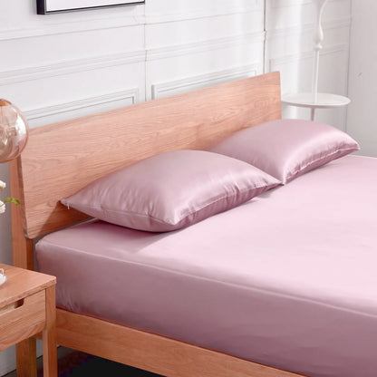 3PCS 30 Momme Silk Fitted Sheets Pillowcase Set