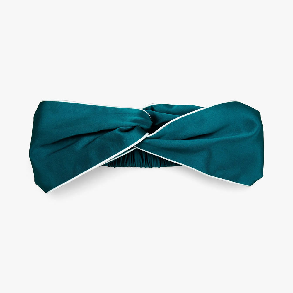 Women Silk Twisted Headband and Scrunchies Set