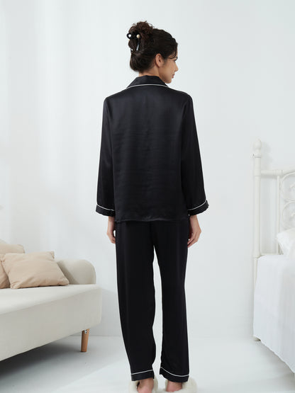 Women's Classic Full Length Silk Pajamas