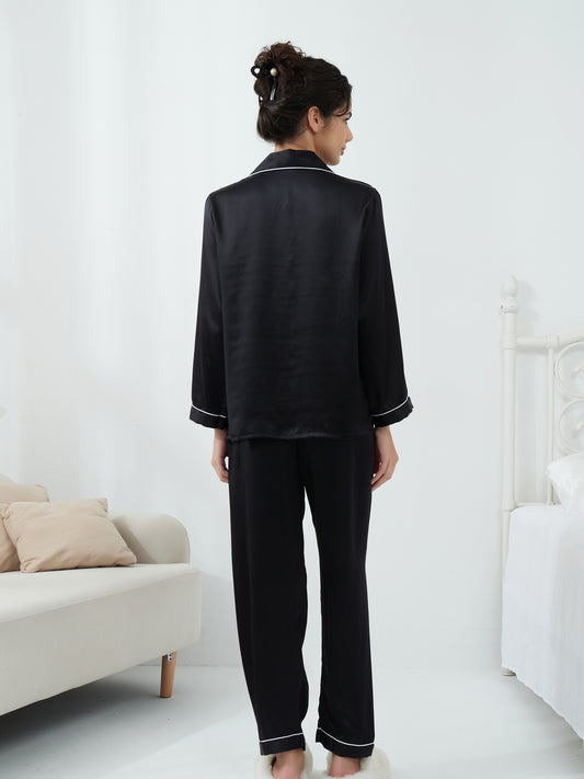 Women's Classic Full Length Silk Pajamas