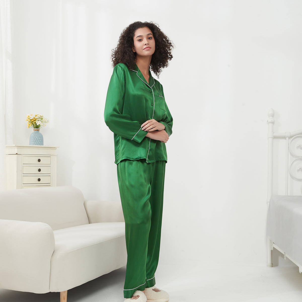 Classic Silk Pajamas Set For Women