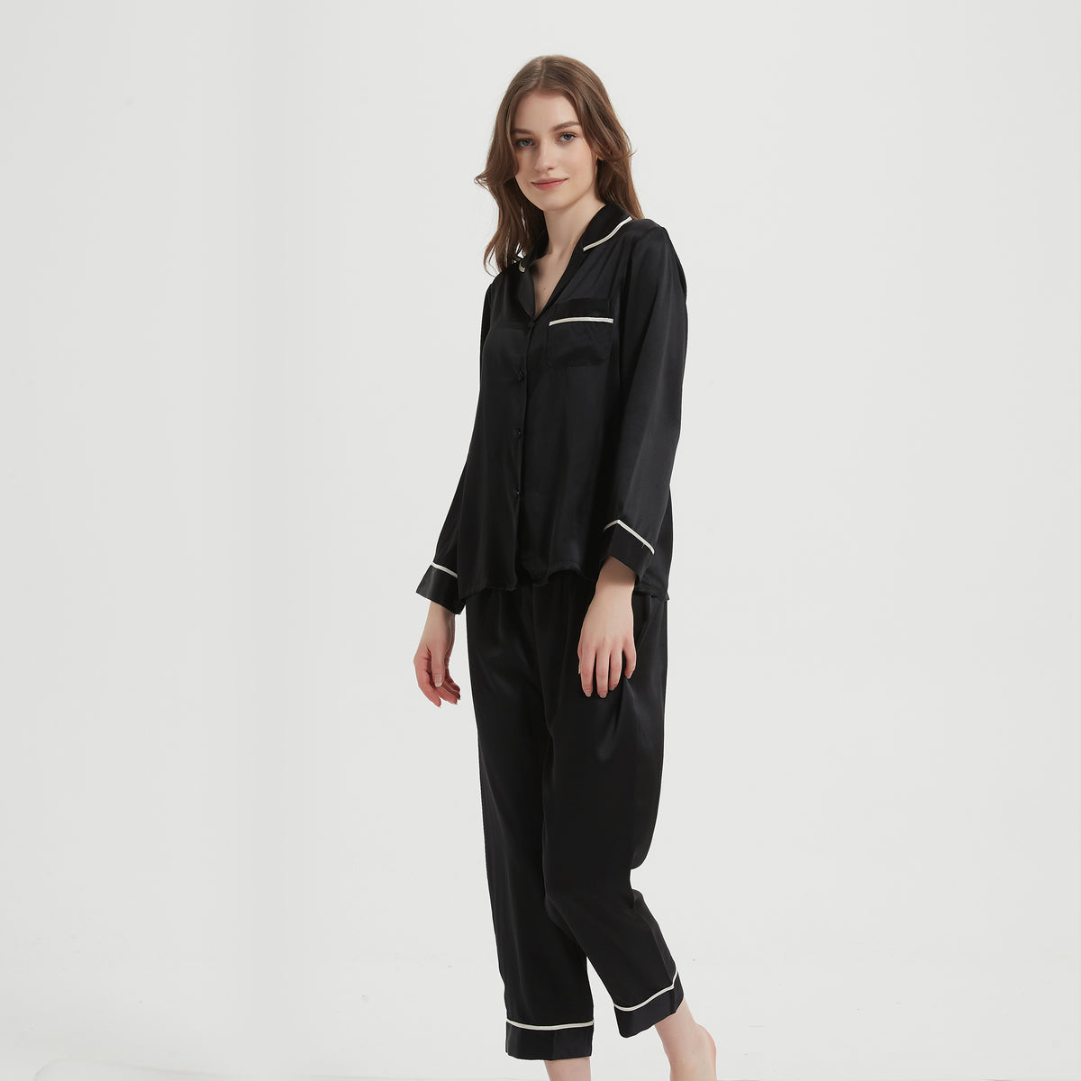 Women Chic Silk Pajamas