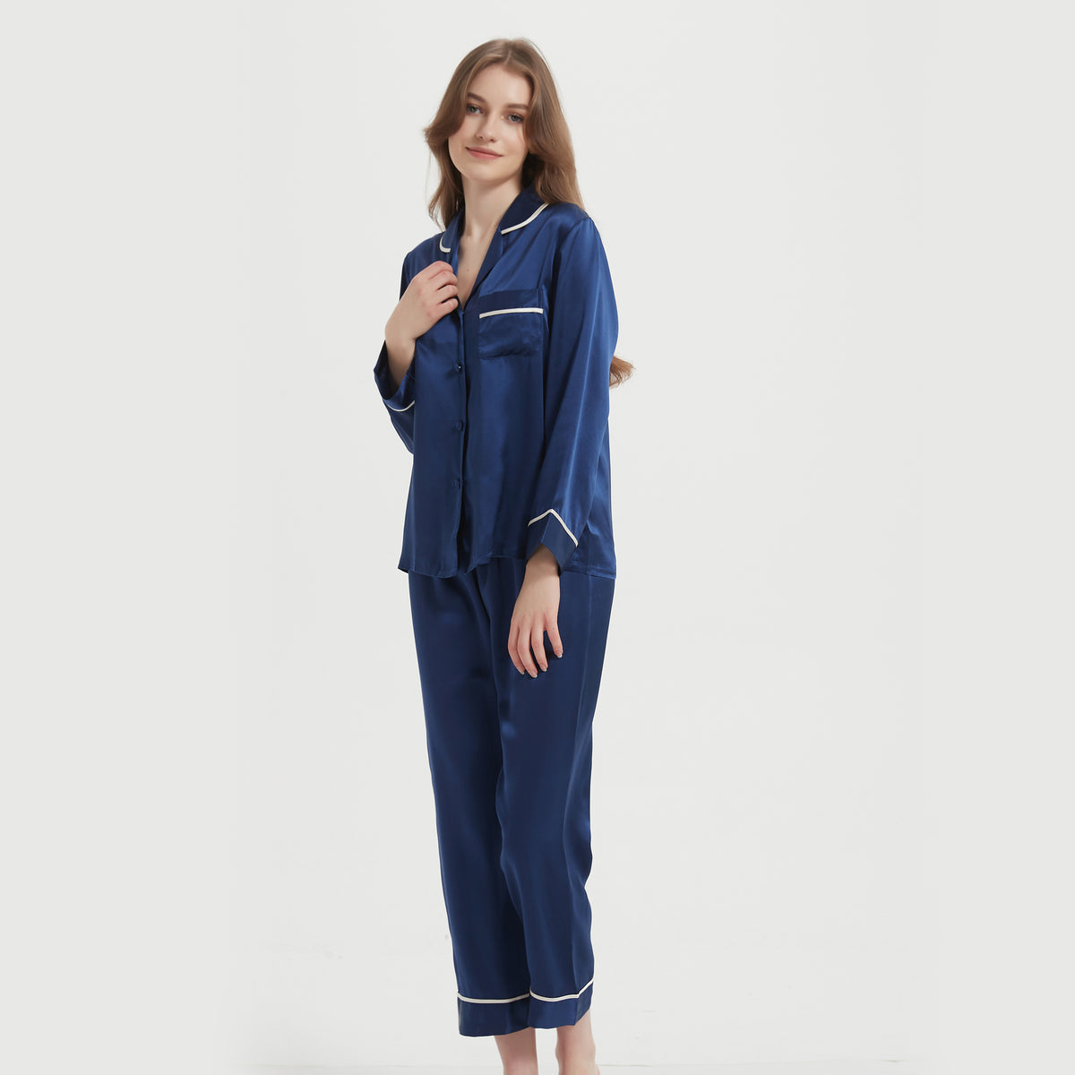 Women Chic Silk Pajamas