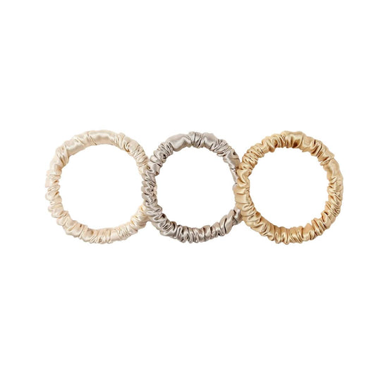 3 Pack Silk Scrunchies | 30 Momme | Skinny