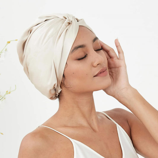 Silk Twisted Bonnet | 19 Momme | Double Layer