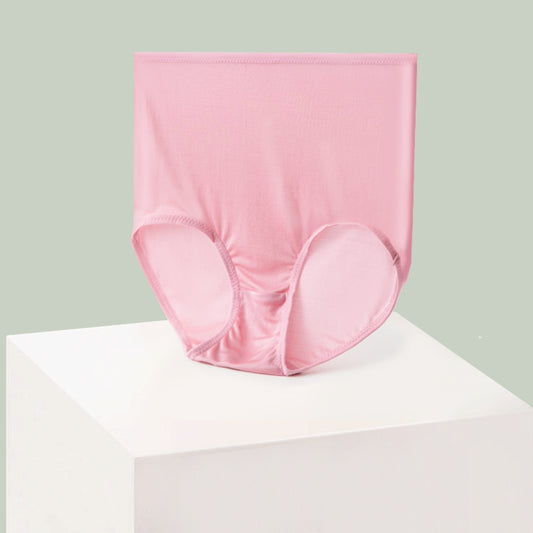 3 Pack Women Basic High Waist Silk Panties