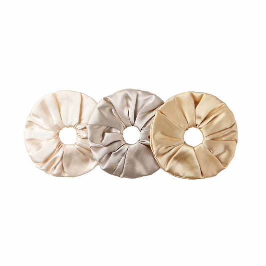 3 Pack Silk Scrunchies | 30 Momme | Large