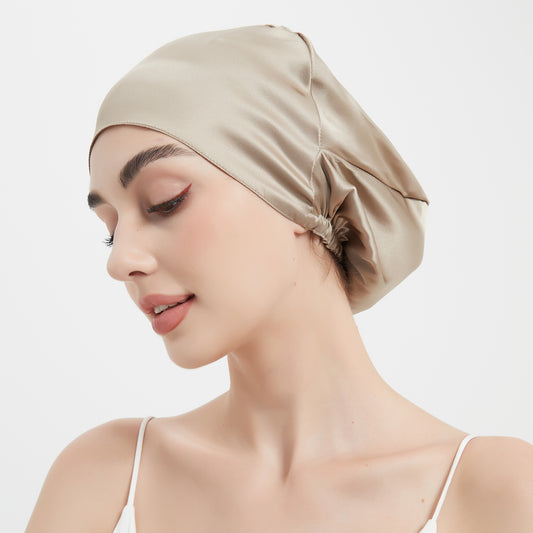 Easy Slip-on Silk Sleep Cap | 19 Momme| Double Layer