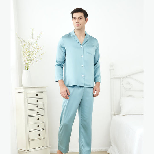 RachelSilk Simple Silk Pajamas For Men