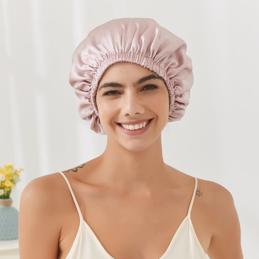 Extra Large Silk Buckled Bonnet | 19 Momme | Double Layer