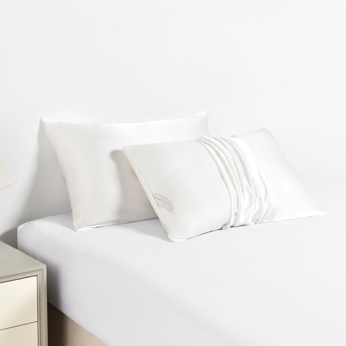 2 Pack 19 Momme Zippered Silk Pillowcase